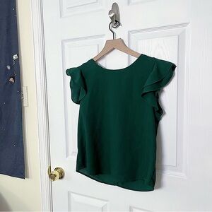✧･ﾟemerald green boxy blouse